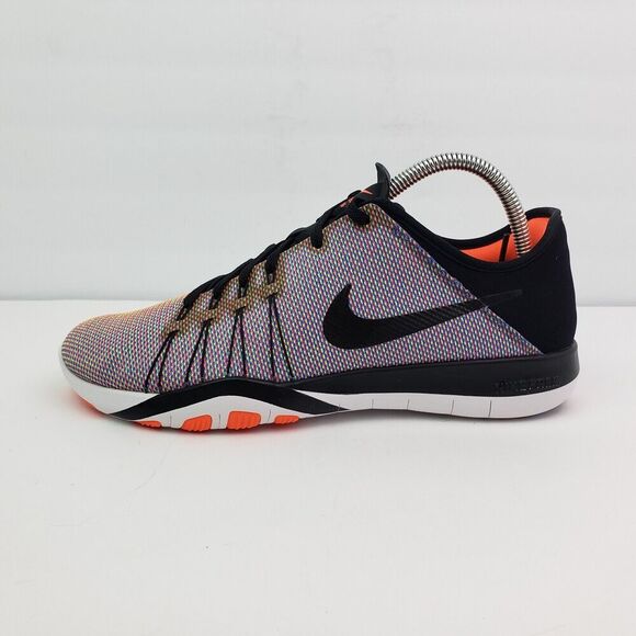 Nike Free TR 6 Womens Size 9 Black Total Crimson Running Sneaker Shoes 833424-00 - Picture 3 of 13